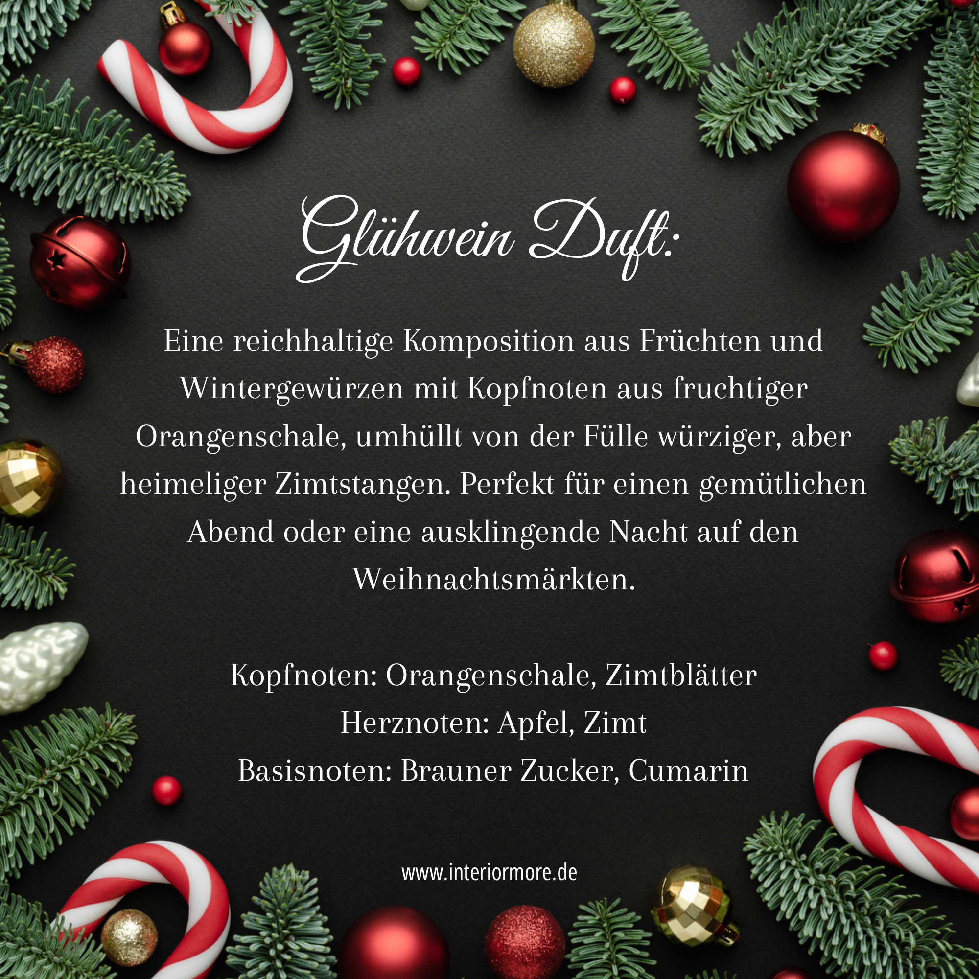 Glühwein Dessertkerze