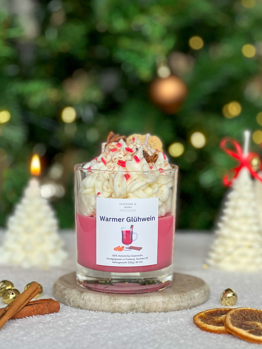 Glühwein Dessertkerze