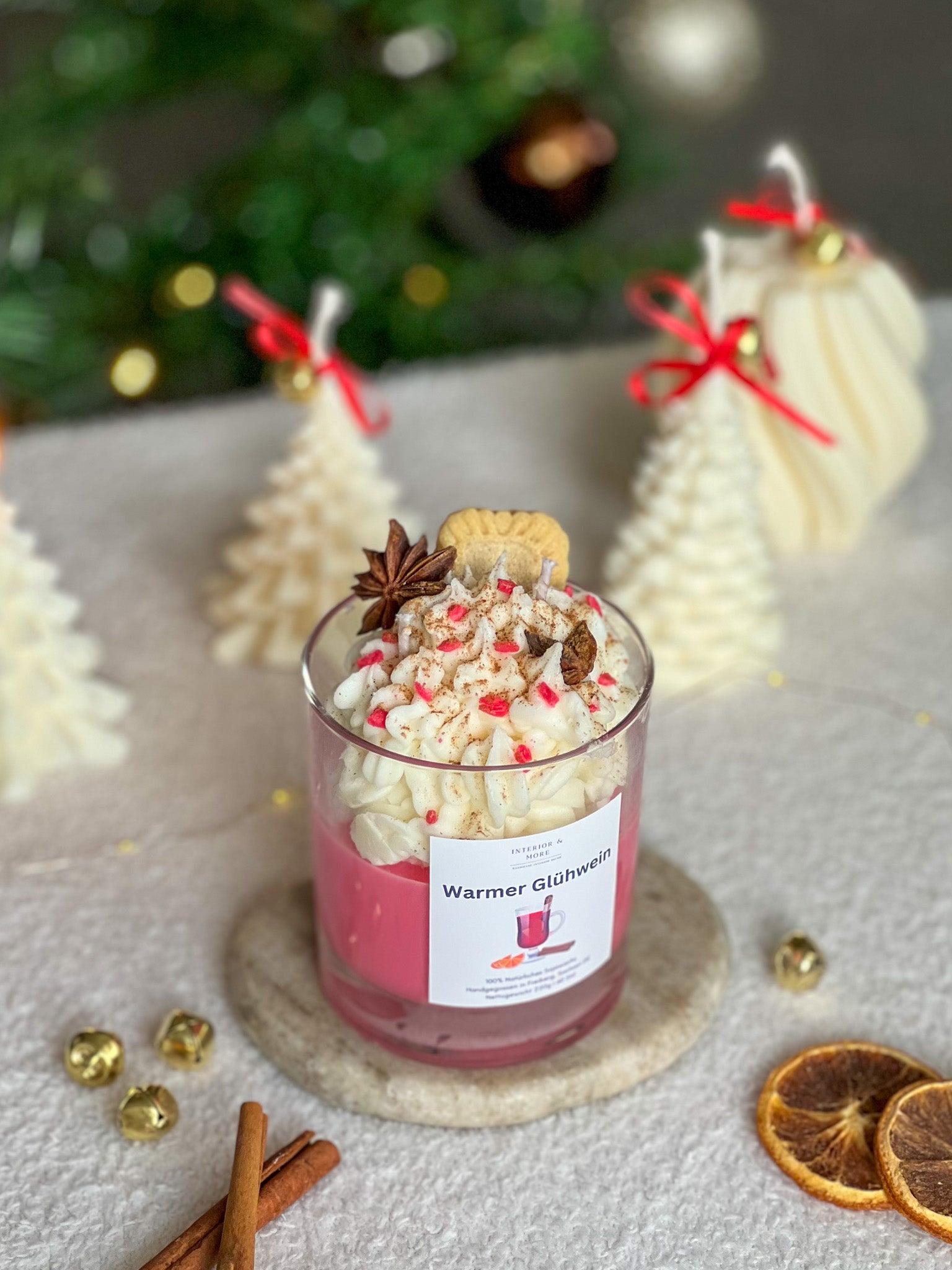 Glühwein Dessertkerze