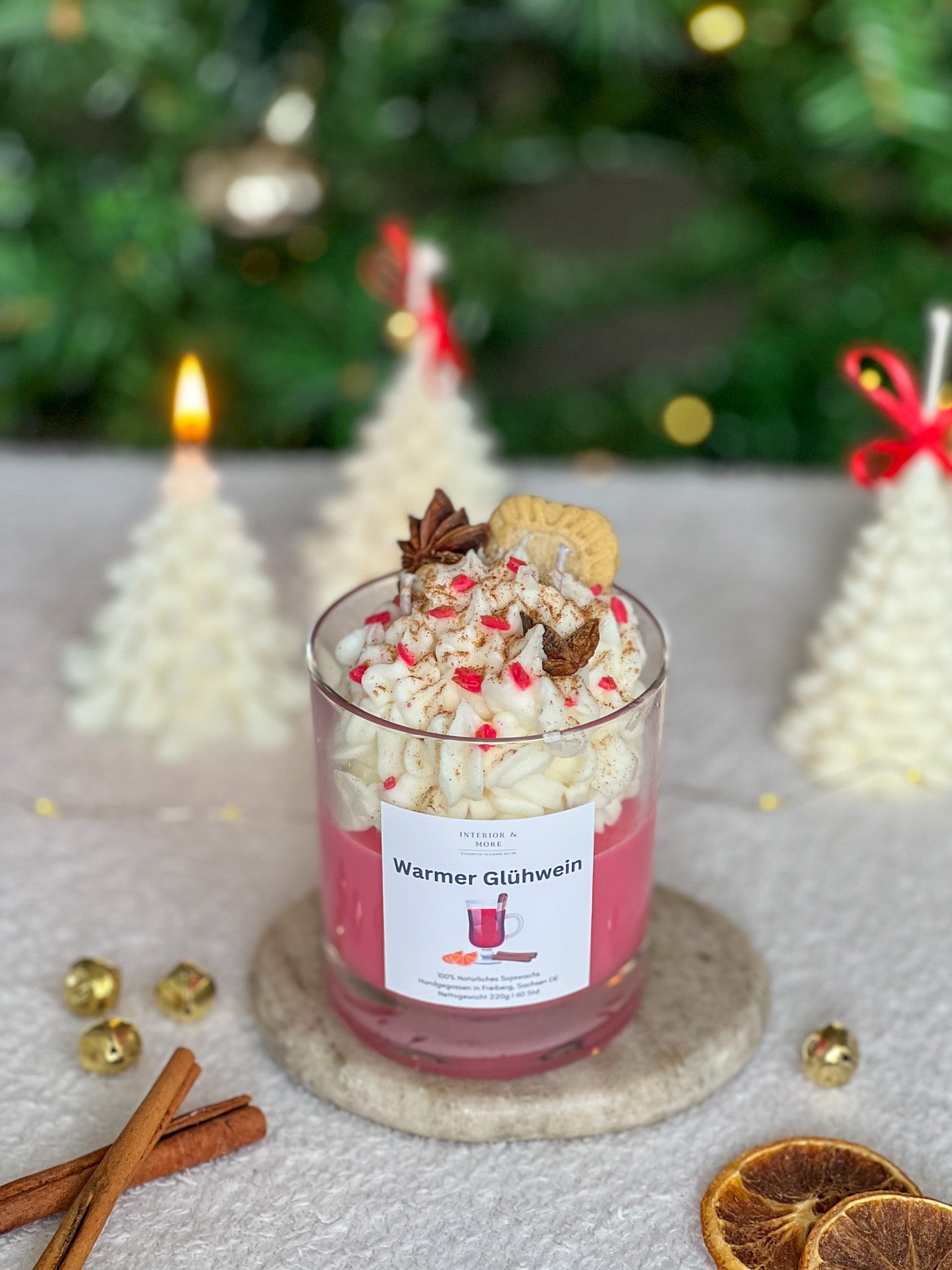 Glühwein Dessertkerze